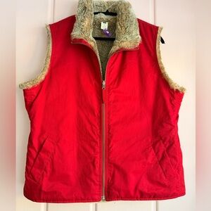 GAP Tan Reversible Fleece Jacket